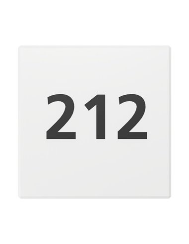 Aplique LED de exterior cuadrado CORNALE, para poner números y letras con sensor, 8,3W 950Lm3000K