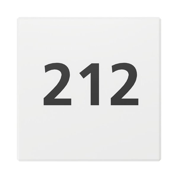 Luminária de parede externa LED quadrada CORNALE, para números e letras com sensor, 8,3W 950Lm3000K