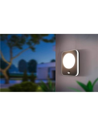 Applique d'extérieur LED MADRIZ avec capteur, 3,6 W, 740 lm, 3 000 K, IP44