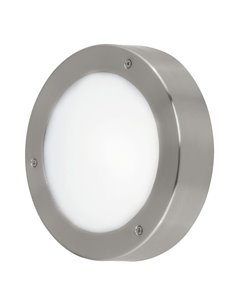 Applique/plafonnier LED rond VENTO 2, Ø 185 mm, acier, pour extérieur, 5,4 W, 450 lm, 3 000 K, IP44