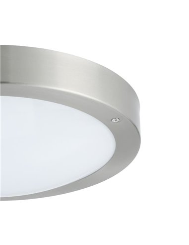 Grande applique/plafonnier LED rond Ø285mm VENTO 1 en acier, 11W 1300Lm 3000K, IP44