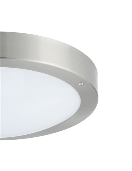 Grande applique/plafonnier LED rond Ø285mm VENTO 1 en acier, 11W 1300Lm 3000K, IP44