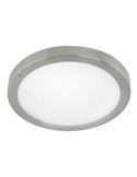 Luminária de parede/teto LED redonda grande Ø285mm VENTO 1 em aço, 11W 1300Lm 3000K, IP44