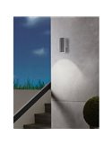 Aplique LED exterior RIGA en antracita cilíndrico con montaje en esquina, 2,8W 250Lm 3000K, IP44
