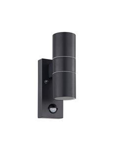 Aplique LED exterior RIGA 5, doble luz y sensor de movimiento, 2x2,8W 500Lm 3000K, IP44