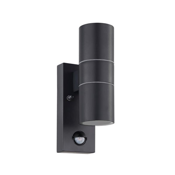 Aplique LED exterior RIGA 5, doble luz y sensor de movimiento, 2x2,8W 500Lm 3000K, IP44
