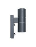 Aplique LED exterior RIGA 5, doble luz y sensor de movimiento, 2x2,8W 500Lm 3000K, IP44