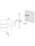 Aplique de pared LED con sensor ATOLLARI para exterior, 2x4,9W 720Lm 3000K, IP44
