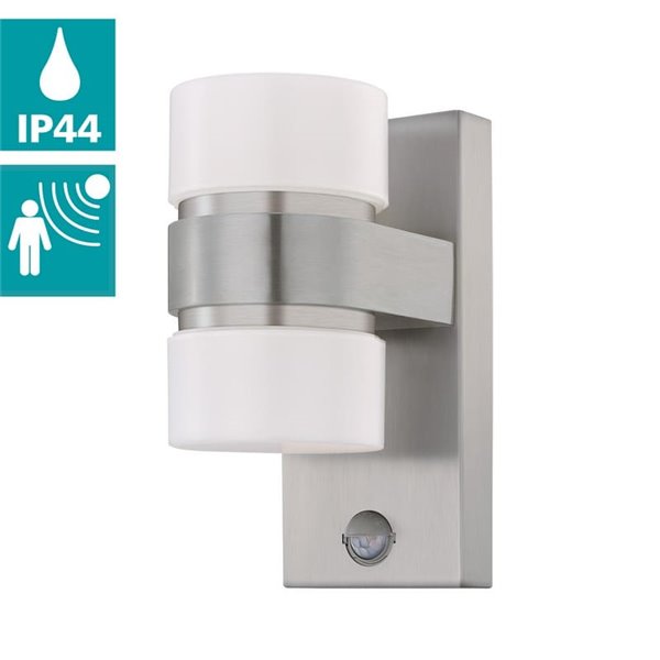 Aplique de pared LED con sensor ATOLLARI para exterior, 2x4,9W 720Lm 3000K, IP44