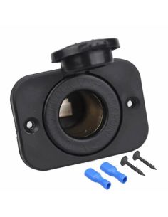 Toma de mechero con tapón hermético 12V y 24V instalación fija