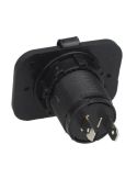 Trasera Toma de mechero con tapón hermético 12V y 24V instalación fija