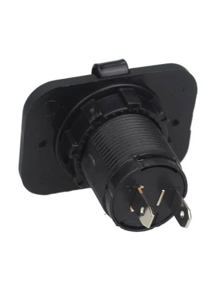 Prise allume-cigare arrière avec capuchon hermétique 12V et 24V installation fixe