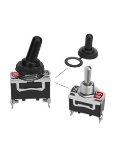 Interruptor Basculante Impermeable SPST 15A 250V ON/OFF – 2 Pines Alta Resistencia