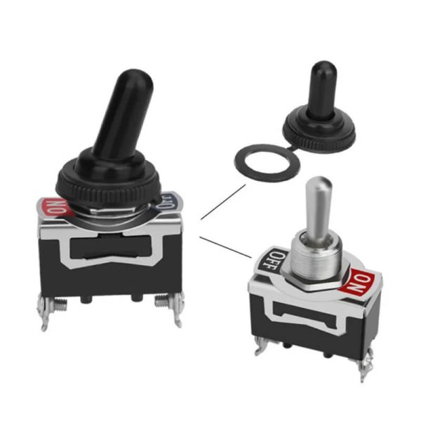 Interruptor de balancim à prova d'água SPST 15A 250V ON/OFF – 2 pinos para serviço pesado