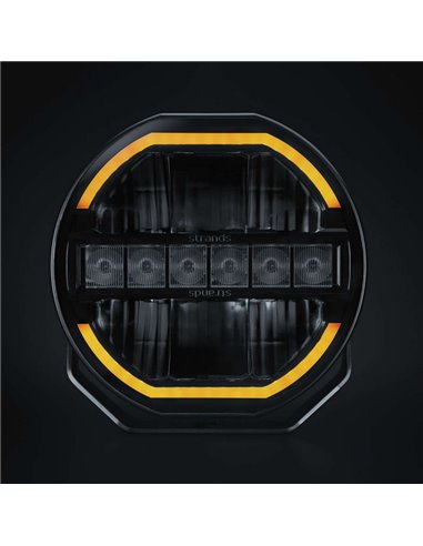 Farol de LED SIBERIA SKYLORD de 121 W, 9", branco/âmbar, 25 pontos de feixe, 7025 lm, 768 m ECE, R149 e R10