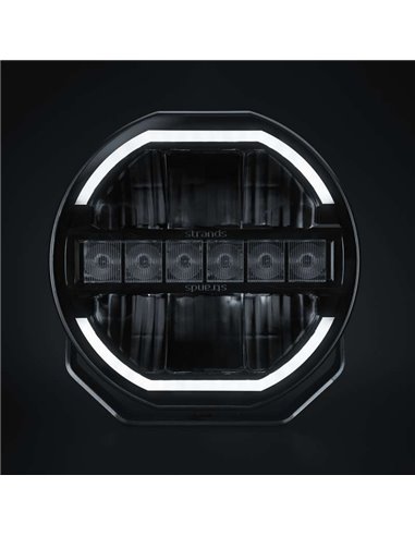 Farol de LED SIBERIA SKYLORD de 121 W, 9", branco/âmbar, 25 pontos de feixe, 7025 lm, 768 m ECE, R149 e R10