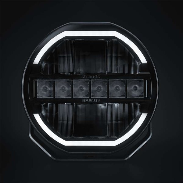 Farol de LED SIBERIA SKYLORD de 121 W, 9", branco/âmbar, 25 pontos de feixe, 7025 lm, 768 m ECE, R149 e R10