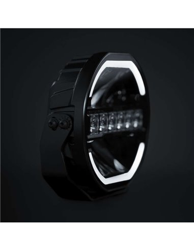 Farol de LED SIBERIA SKYLORD de 121 W, 9", branco/âmbar, 25 pontos de feixe, 7025 lm, 768 m ECE, R149 e R10