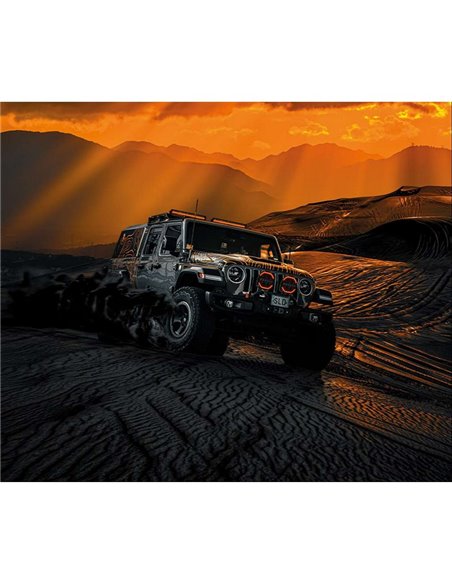 Phare LED SIBERIA SKYLORD 121 W 9 pouces, blanc/ambre, 25 faisceaux, 7 025 lm, 768 m, ECE, R149 et R10