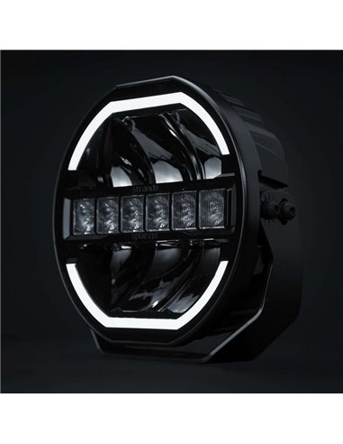 Phare LED SIBERIA SKYLORD 121 W 9 pouces, blanc/ambre, 25 faisceaux, 7 025 lm, 768 m, ECE, R149 et R10