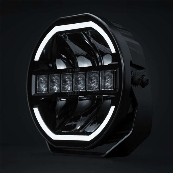 Farol de LED SIBERIA SKYLORD de 121 W, 9", branco/âmbar, 25 pontos de feixe, 7025 lm, 768 m ECE, R149 e R10