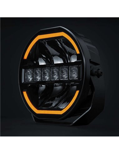 Phare LED SIBERIA SKYLORD 121 W 9 pouces, blanc/ambre, 25 faisceaux, 7 025 lm, 768 m, ECE, R149 et R10