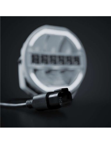 Faro LED 9" largo alcance SIBERIA SKYLORD 121W, 7025Lm, blanco y ámbar, 768m , ECE, R149 y R10