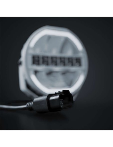 Faro LED 9" largo alcance SIBERIA SKYLORD 121W, 7025Lm, blanco y ámbar, 768m , ECE, R149 y R10