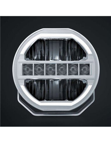 Faro LED 9" largo alcance SIBERIA SKYLORD 121W, 7025Lm, blanco y ámbar, 768m , ECE, R149 y R10