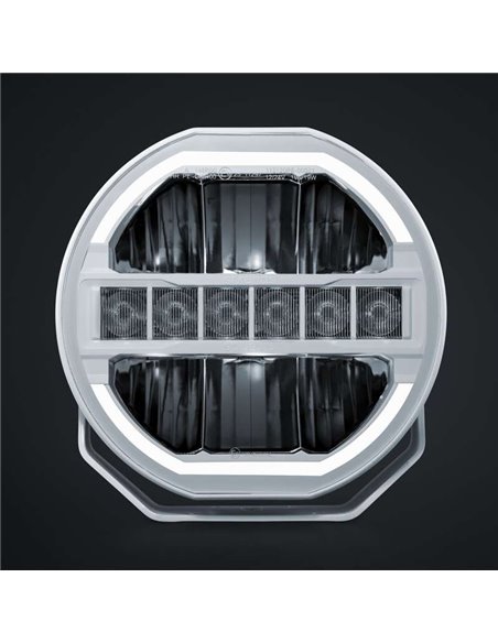 Faro LED 9" largo alcance SIBERIA SKYLORD 121W, 7025Lm, blanco y ámbar, 768m , ECE, R149 y R10