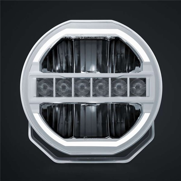 Faro LED 9" largo alcance SIBERIA SKYLORD 121W, 7025Lm, blanco y ámbar, 768m , ECE, R149 y R10