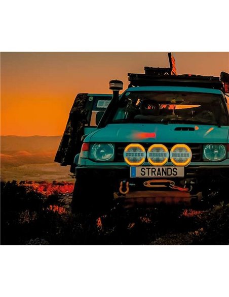 Farol de LED de 9" de longo alcance SIBERIA SKYLORD 121W, 7025Lm, branco e âmbar, 768m, ECE, R149 e R10