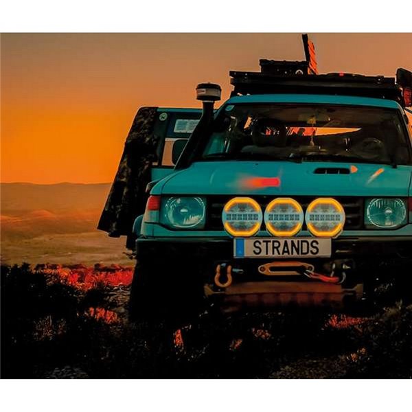 Faro LED 9" largo alcance SIBERIA SKYLORD 121W, 7025Lm, blanco y ámbar, 768m , ECE, R149 y R10