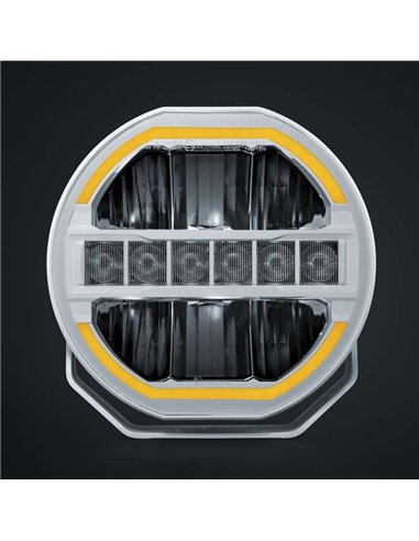 Faro LED 9" largo alcance SIBERIA SKYLORD 121W, 7025Lm, blanco y ámbar, 768m , ECE, R149 y R10