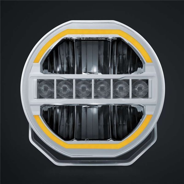 Faro LED 9" largo alcance SIBERIA SKYLORD 121W, 7025Lm, blanco y ámbar, 768m , ECE, R149 y R10