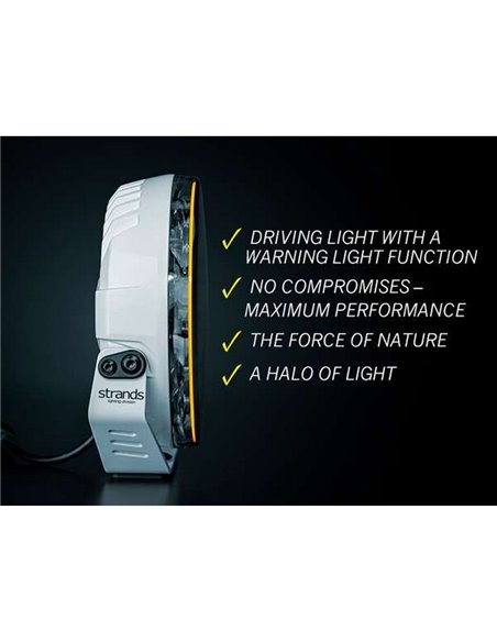 Faro LED FIREFLY 9" 145W largo alcance 12076Lm, 470m, luz blanca/ámbar, 50 puntos luz, ECE, R149 y R10