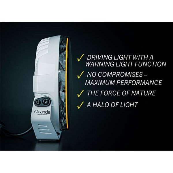 Farol de LED FIREFLY 9" 145W, longo alcance, 12076 lm, 470 m, luz branca/âmbar, 50 ângulos de feixe, ECE, R149 e R10