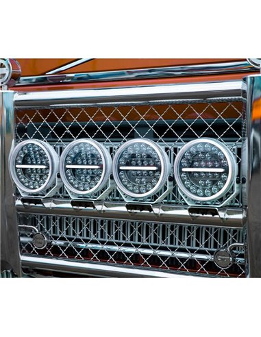 Faro LED FIREFLY 9" 145W largo alcance 12076Lm, 470m, luz blanca/ámbar, 50 puntos luz, ECE, R149 y R10