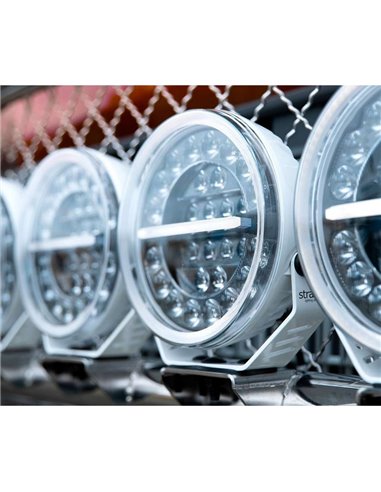 Phare LED FIREFLY 9" 145 W, longue portée, 12 076 lm, 470 m, lumière blanche/ambre, 50 angles de faisceau, ECE, R149 et R10