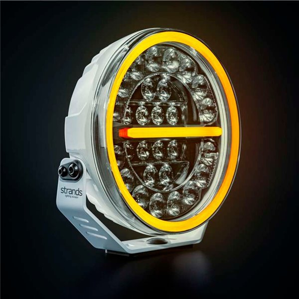 Farol de LED FIREFLY 9" 145W, longo alcance, 12076 lm, 470 m, luz branca/âmbar, 50 ângulos de feixe, ECE, R149 e R10