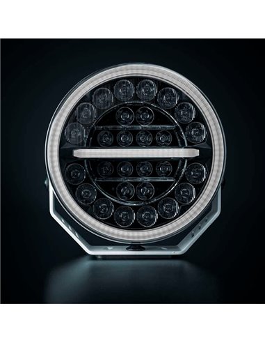 Farol de LED FIREFLY 9" 145W, longo alcance, 12076 lm, 470 m, luz branca/âmbar, 50 ângulos de feixe, ECE, R149 e R10