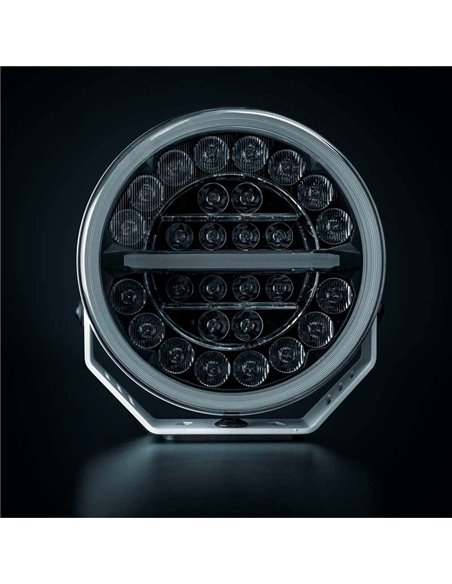 Faro LED FIREFLY 9" 145W largo alcance 12076Lm, 470m, luz blanca/ámbar, 50 puntos luz, ECE, R149 y R10