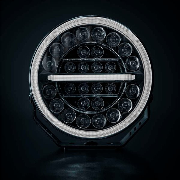 Phare LED longue portée FIREFLY 9" 145 W 12 076 lm, 470 m, lumière blanche/ambre, 50 faisceaux, ECE, R149 et R10