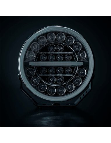 Faro LED largo alcance FIREFLY 9" 145W 12076Lm, 470m, luz blanca/ámbar, 50 puntos luz, ECE, R149 y R10