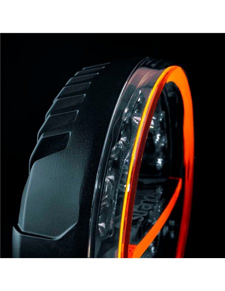 Faro LED largo alcance FIREFLY 9" 145W 12076Lm, 470m, luz blanca/ámbar, 50 puntos luz, ECE, R149 y R10