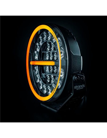 Phare LED longue portée FIREFLY 9" 145 W 12 076 lm, 470 m, lumière blanche/ambre, 50 faisceaux, ECE, R149 et R10