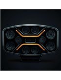 Faro LED largo alcance DARK KNIGHT INSANE 98W, 45 puntos de luz, 10500Lm, 437m, 3 funciones, ECE R7, R65, R112