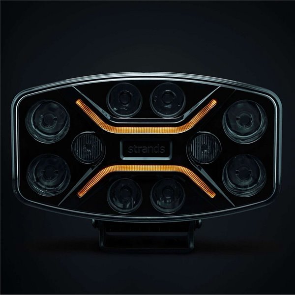 Faro LED largo alcance DARK KNIGHT INSANE 98W, 45 puntos de luz, 10500Lm, 437m, 3 funciones, ECE R7, R65, R112