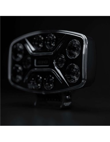 Farol de LED Dark Knight Insane 98W, 45 pontos de feixe, 10500 lm, 437 m, 3 funções, ECE R7, R65, R112