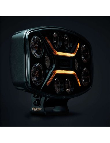 Faro LED largo alcance DARK KNIGHT INSANE 98W, 45 puntos de luz, 10500Lm, 437m, 3 funciones, ECE R7, R65, R112